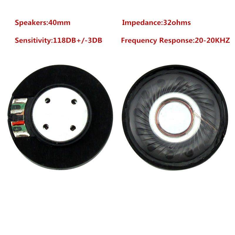 Factory price 40mm White porcelain membrane speaker driver units 32ohm