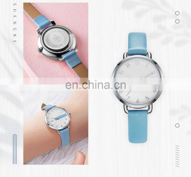 SHENGKE New Stylish Girls Red Sport Watch Fashion Luxury Brand Gold Quartz Watches Ladies Classic Reloj Para Mujer