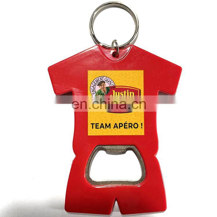 Customize Football Sport Wear Soccer Jersey Bottle Opener