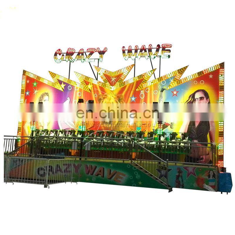 Best Fiberglass Crazy Waves Miami Funfair Rides Luna Park Equipment For Sale