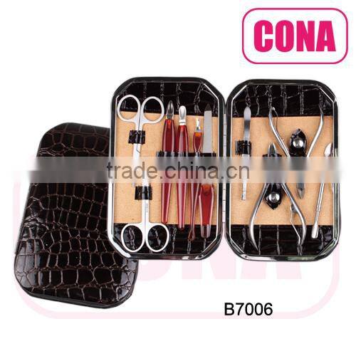 7pcs manicure set in a metal frame bag