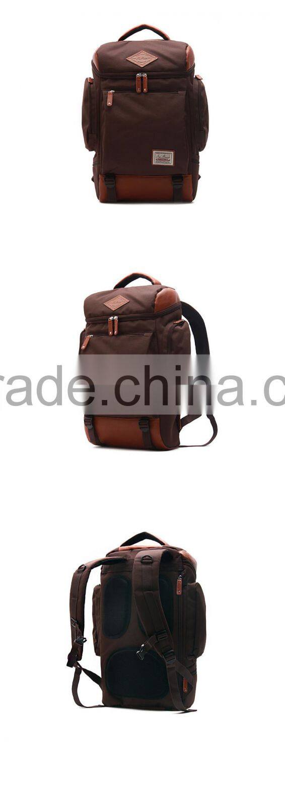 2016 fashion 600D school backpack laptop backpack canvas backpack korea Europ fashion backpack