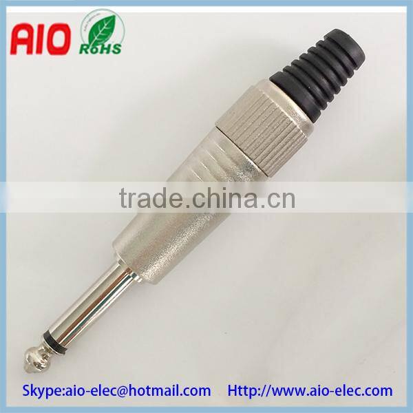 C Series Professional 3 pole stereo TRS 1/4 inch phone plugs 6.35mm Audio male connector