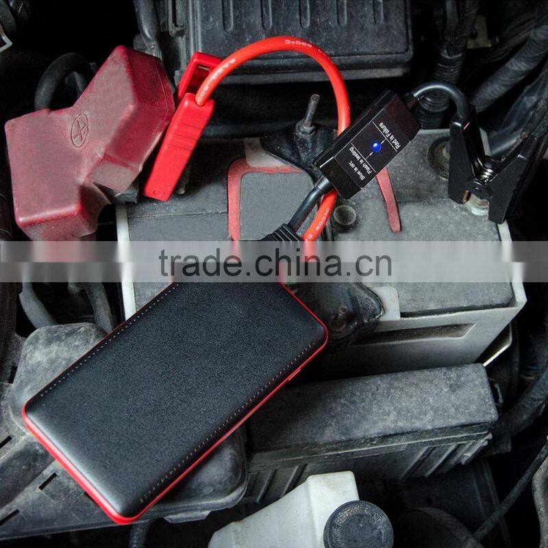 Jump starter 12v mini battery booster 10000mah mini car jump starter car battery charger emergency