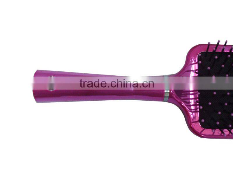 Popular and top selling cushion electroplate hair brush