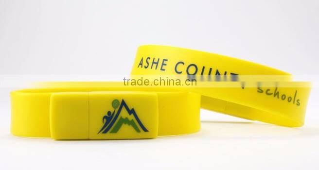 wrist bracelet flash drive silicone usb 8gb