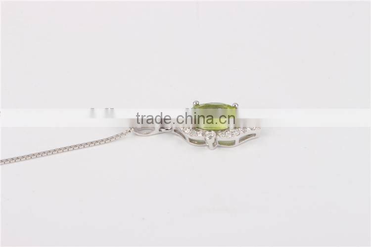 Wholesale Luxurious American Diamond 18K Gold Jewelry Necklace