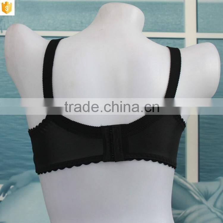 Trade assurance deep black sheer brassier