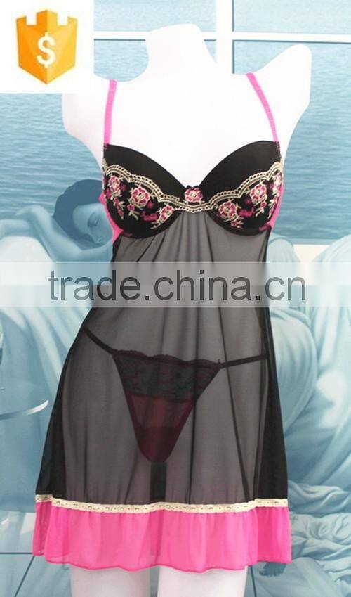 2016 sexy transparent classial lingerie babydoll /nightywear/night dress