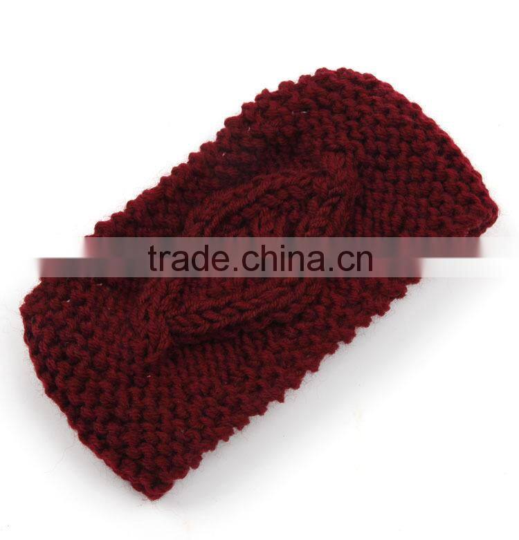 Hand Knitting Eye Style Warm Keeping Fashion Lady Headband Hairband For Women