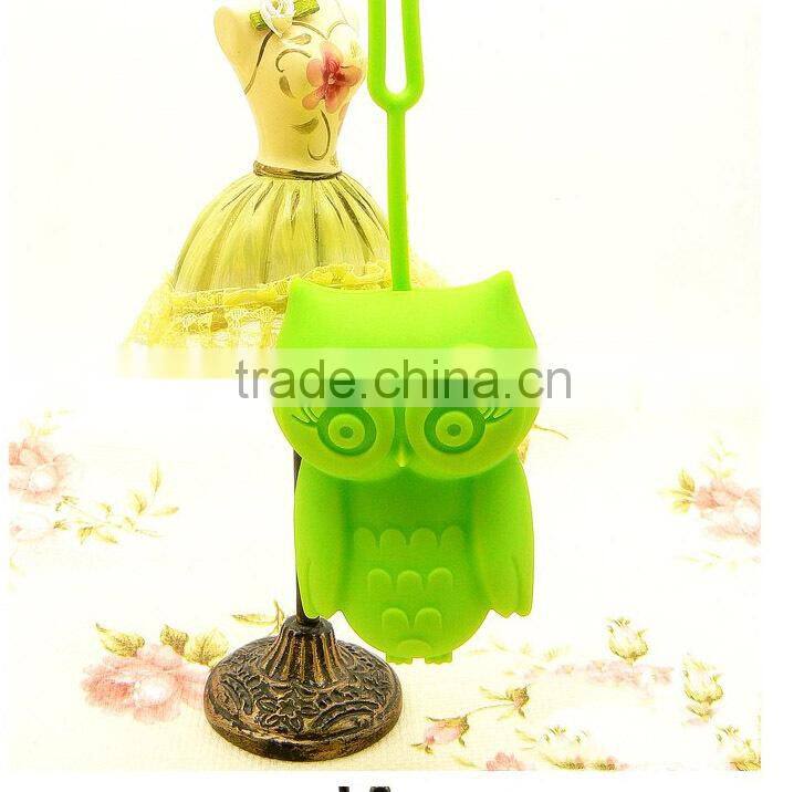 2015 Fashional silicone owl shaped key holder