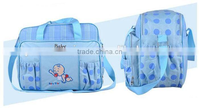 High quality large functional mommy bag cute baby diaper bag