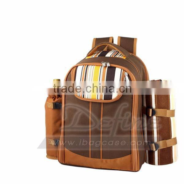 High quality Picnic Bag for 4 Person With Cooler Compartment