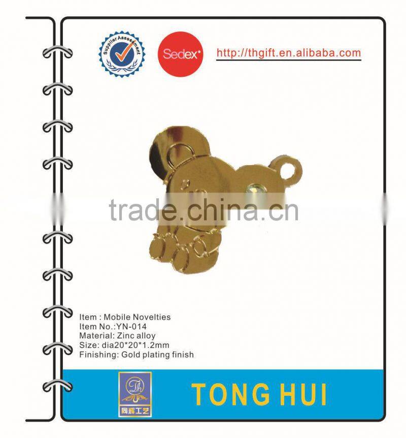 Die cut enamel Metal Enamel Mobile Charm