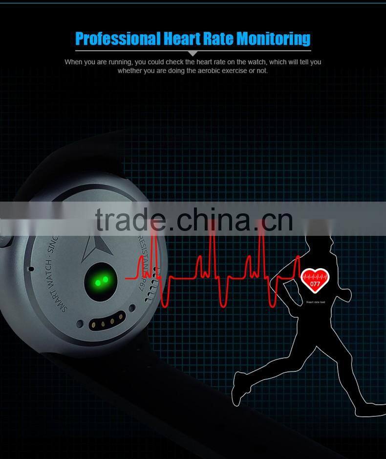 C1 Dual Bluetooth Heart Rate Track 1.22 inch Smart Watch with Siri Gesture Control Flashlight Calculator IP67 Waterproof