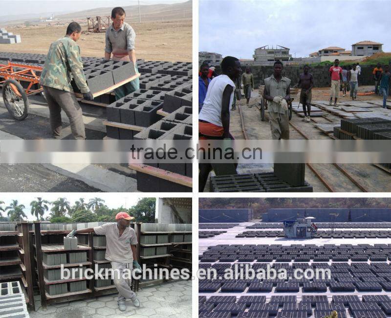 QT4-15 eco-friendly cement hollow block making machines price with high out-put