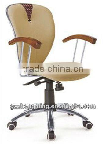 Modern Design Fabric And Wooden Armrest Office Chair Office Furniture BY-348
