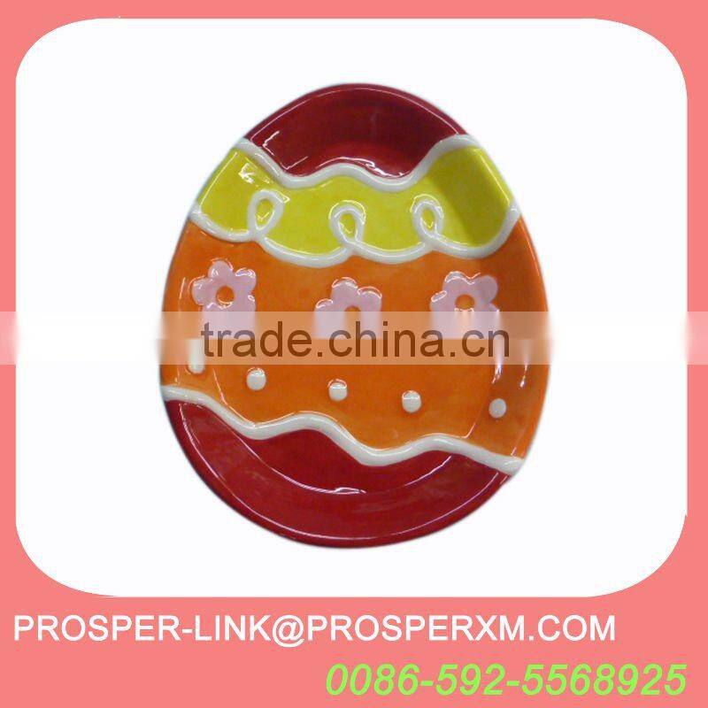 Ceramic easter dinner plate decorative