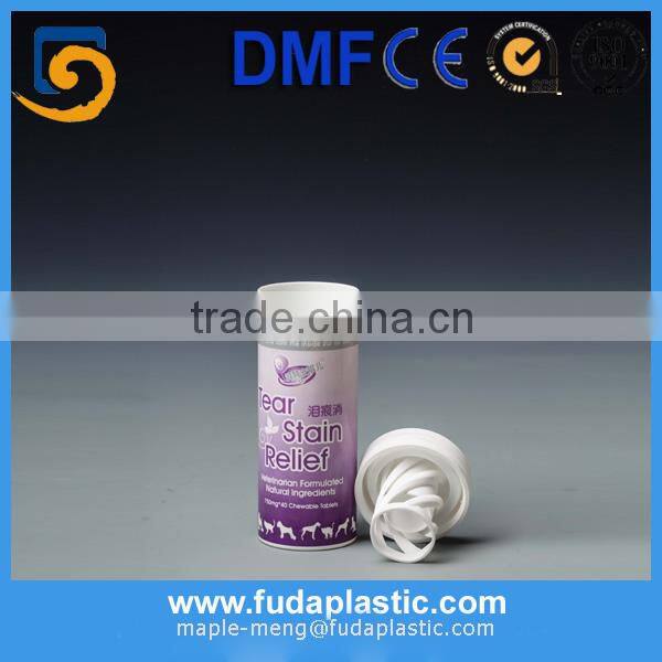 Plastic OEM/ODM acceptable effervescent vc tablet tubes in GMP plant