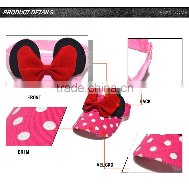 Guangzhou cheap cute baby visor hats