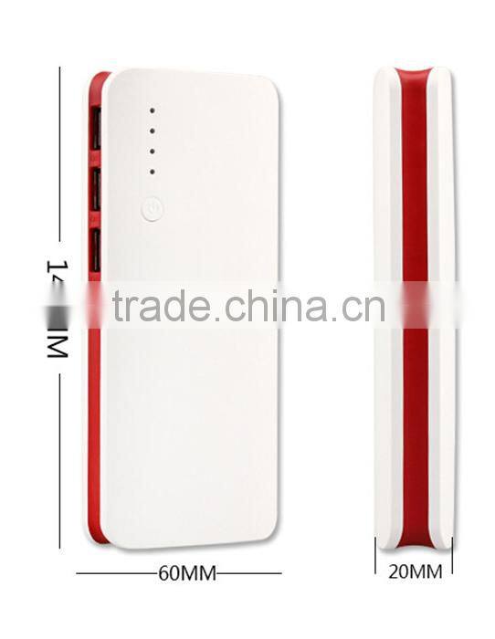 Ultra-slim power bank 20000mah for cell phones