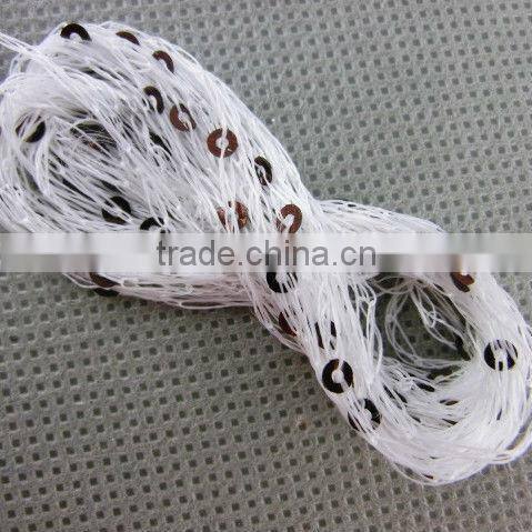 sequin yarn with nylon thread fancy yarn
