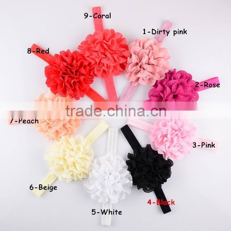 Hot-sales large flower Headband Toddler sunshine flower Headband baby big flower hair band wh-1746