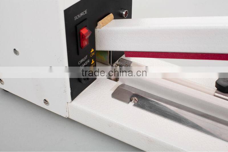 2015 new hot selling professional plastic Manual lengthen hand impulse heat isostaic press sealing sealer