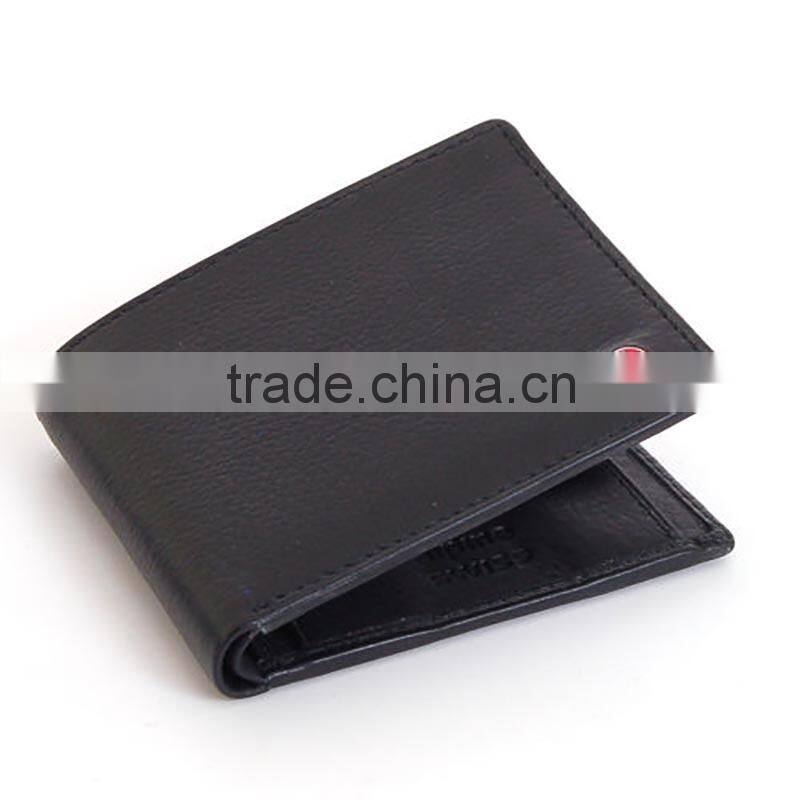 Mens leather bifold wallet coin pocket purse rfid wallet men