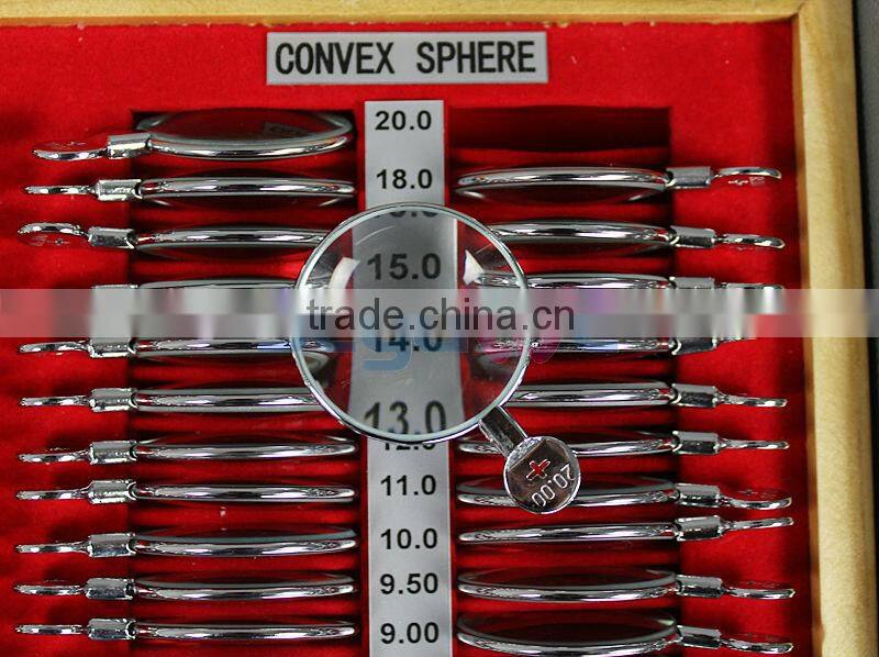 The Latest Top Quality Aluminium Case Metal 266 PCS 36.5 MM Trial Lens Set