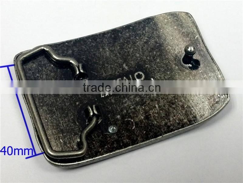 High quality pearl gun iron belt buckle , custom belt buckle