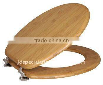 Bamboo toilet seat cover