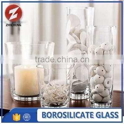 new design explosion proof glass vase for wedding decoration