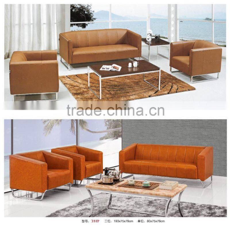 modern office leather bright-colored sofa set factory sell directly SJ10