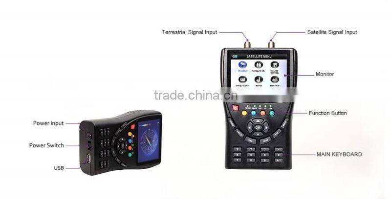 ISDBT & DVB-S2 compliant HD Terrestrial television meter VT707