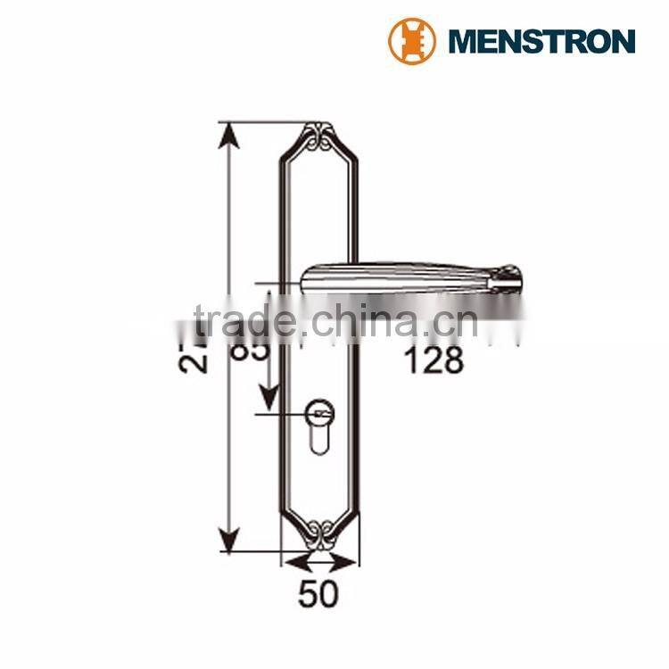 B-L0101-AR Solid Brass Mortise Lock Long Size