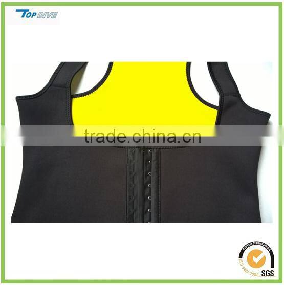 2015 adjustable neoprene slimming t shirt