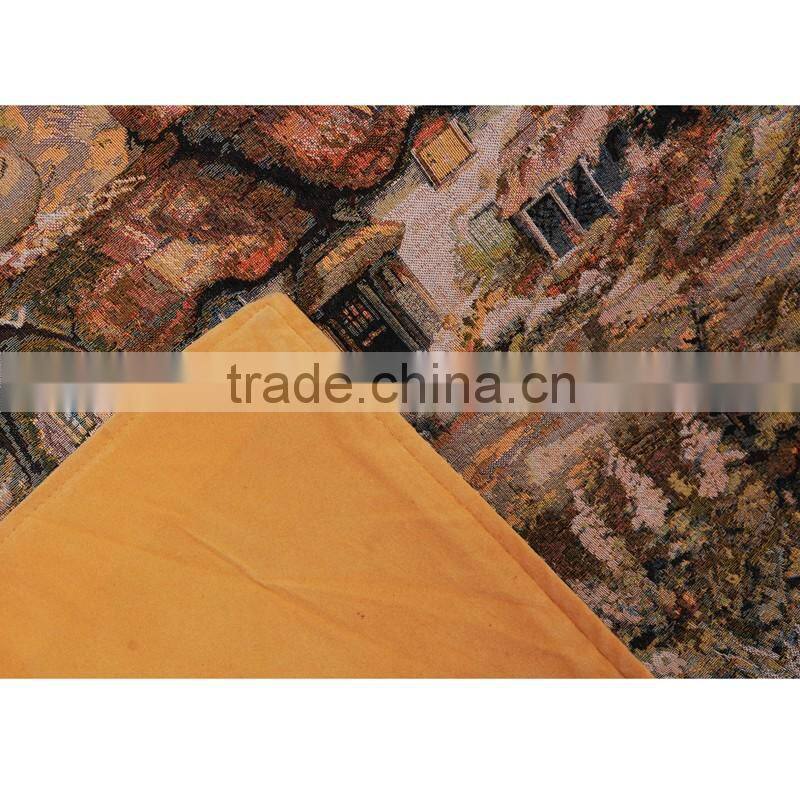 PLUS antique jacquard lovely tapestry wall hanging