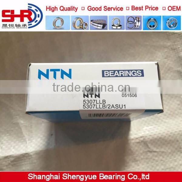 ntn 35x80x34.9mm rubber seal double row angular contact ball bearing sizes 5307LLB