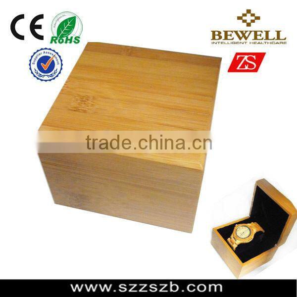 Fashion watches water resistant wooden watch with stainless steel case back and skeleton automatic mechanical watch