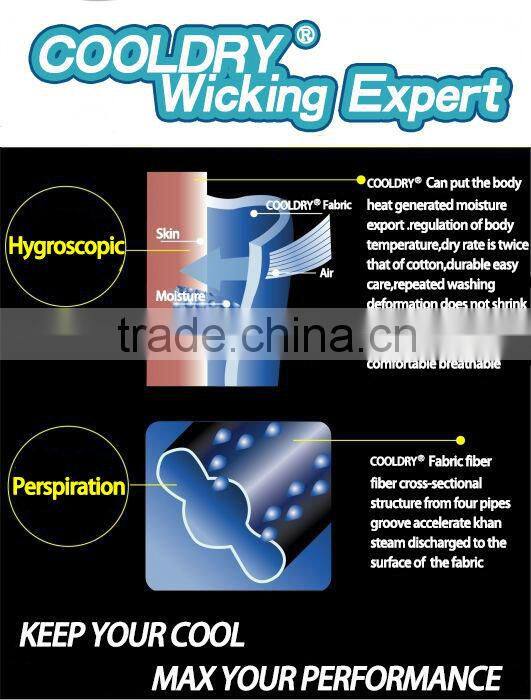new fabric 50%cooldry 50%polyester mesh fabric for T-shirt