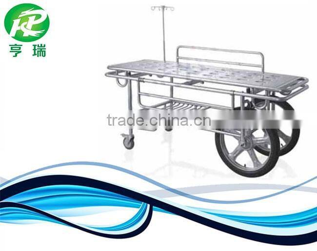 Stainless steel medical patient stretcher hospital emergency stretcher trolley