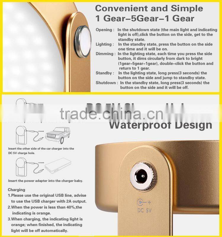 Unique design waterproof IP68 USB recharge torch led