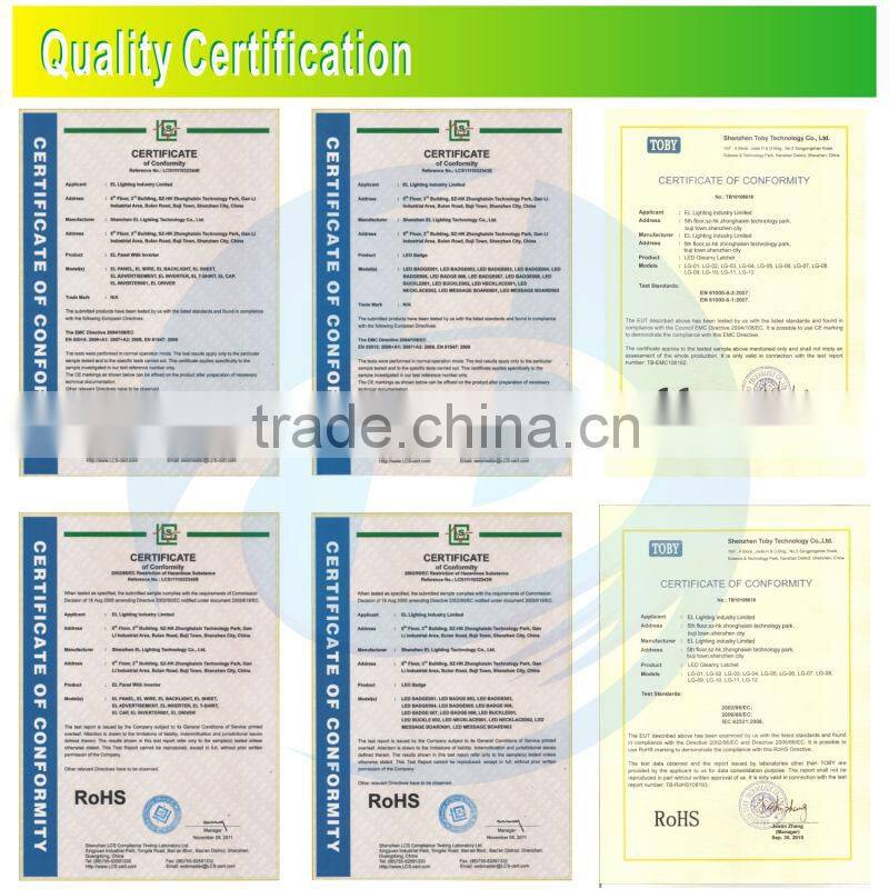 waterproof sound activated el car sticker, el car body sheet,