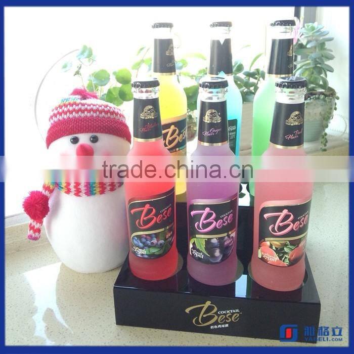 Manufacturer supplier customized acrylic wine bottle rack / customized acrylic wine display rack
