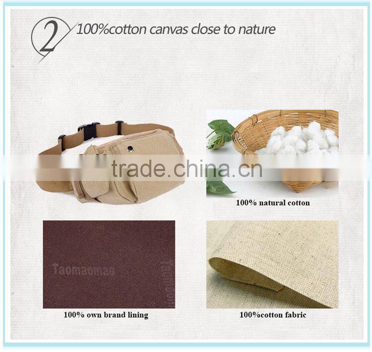 wholesale cheap vintage canvas bags cycling waist bag