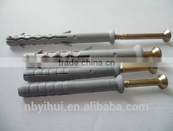 Nylon hammer fixing anchor with screws