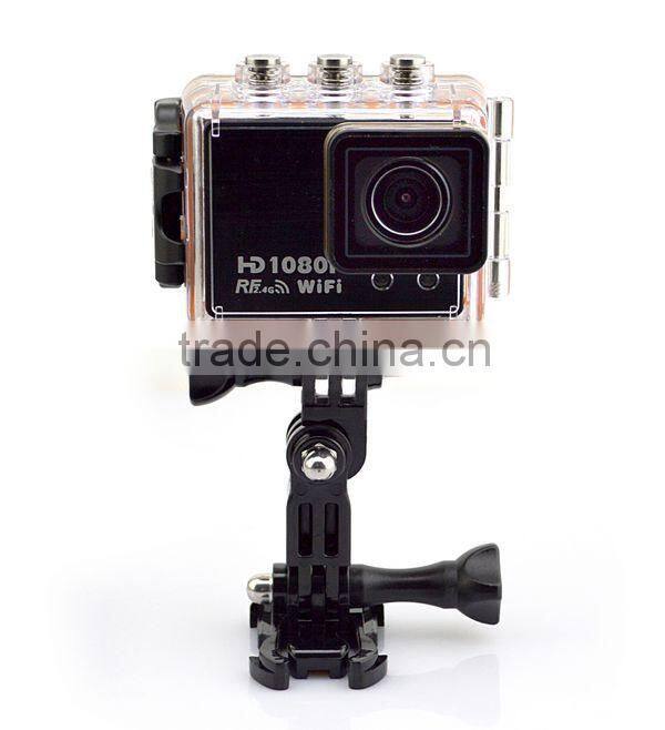 Newest 1.5inch High Speed Recording 30M wifi control 1080P 50m waterproof 1080p sport action