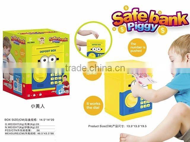 Hot sell Novelty Password Number Coin Bank Saving Money Cash Saving ATM Bank