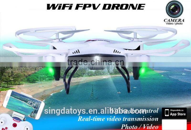 New Arriving!L6039W 2.4G 4CH 6 Axis Gyro RC Wifi Drone Explorers 3D Fly Aircraft HD Camera FPV Quadcopter With Light